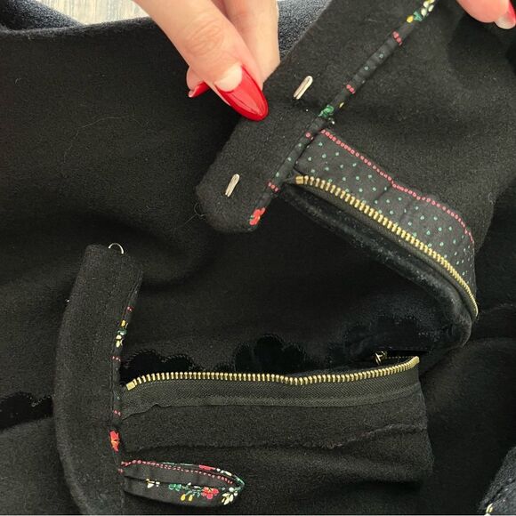 Original Lanz Salzburg 60s Vintage Austrian Wool Felted Scalloped Skirt Set - Picture 13 of 14